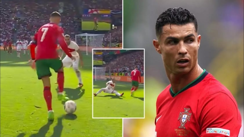 Ronaldo xử lý đi vào lòng người, biến hậu vệ Thổ Nhĩ Kỳ thành 'gã hề' 485787